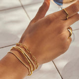 Mini Paperclip Bracelet - Gold