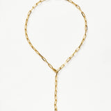 Classic Mini Short Paperclip Chain Necklace - Gold