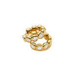 Tennis Small Hoop Earrings - Gold