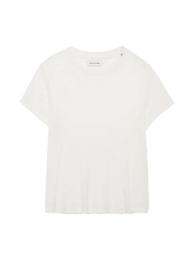 Amani Cashmere-Blend Tee - Off White