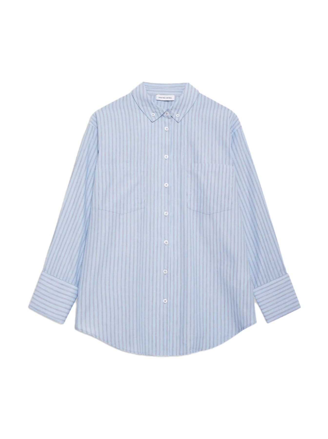 Catherine Cotton Striped Shirt - Blue/White – Shop-Label