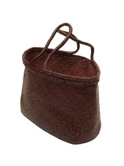 Montopoli Woven Leather Tote - Bruciato