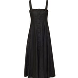 Corbiere Linen Dress - Black