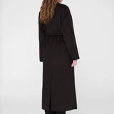 Hunter Wool and Cashmere Coat - Deep Brown