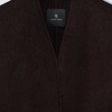 Hunter Wool and Cashmere Coat - Deep Brown