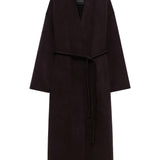 Hunter Wool and Cashmere Coat - Deep Brown