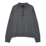Lee Polo Sweater - Medium Heather Grey