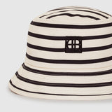 Nicks Bucket Hat - Black Stripe French Terry