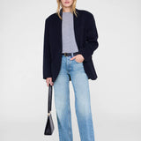 Quinn Oversized Blazer - Midnight Blue Cashmere Blend