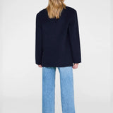 Quinn Oversized Blazer - Midnight Blue Cashmere Blend