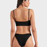 Gigi Crinkle Bikini - Black