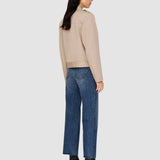 Greer Cotton Twill Jacket - Oatmeal