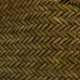 Nantucket Large Woven Leather Tote - Khaki