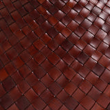 Santa Croce Large Woven Leather Tote - Bruciato