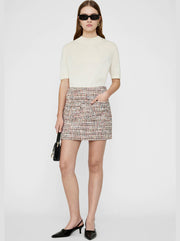 Adalynn Mini Skirt - Lavender Tweed