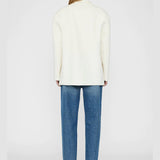 Quinn Oversized Blazer - White Cashmere Blend