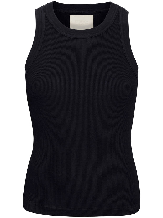 Isabel Rib Tank - Navy