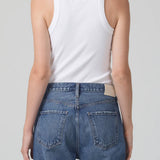 Isabel Rib Tank - White
