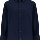 Kayla Shrunken Shirt - Navy