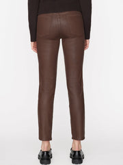 Le Sylvie High-Rise Coated Jean - Dark Chocolate