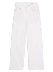 Andi High Waist Wide Leg Ankle Jeans - Optic White