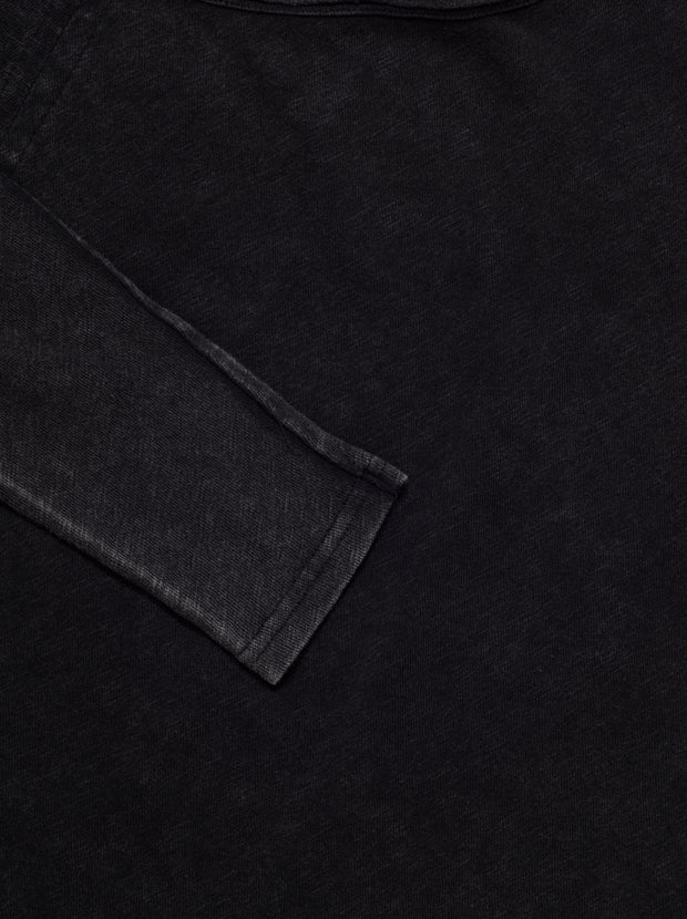 Sonoma L/S Boatneck Cotton Top - Vintage Black