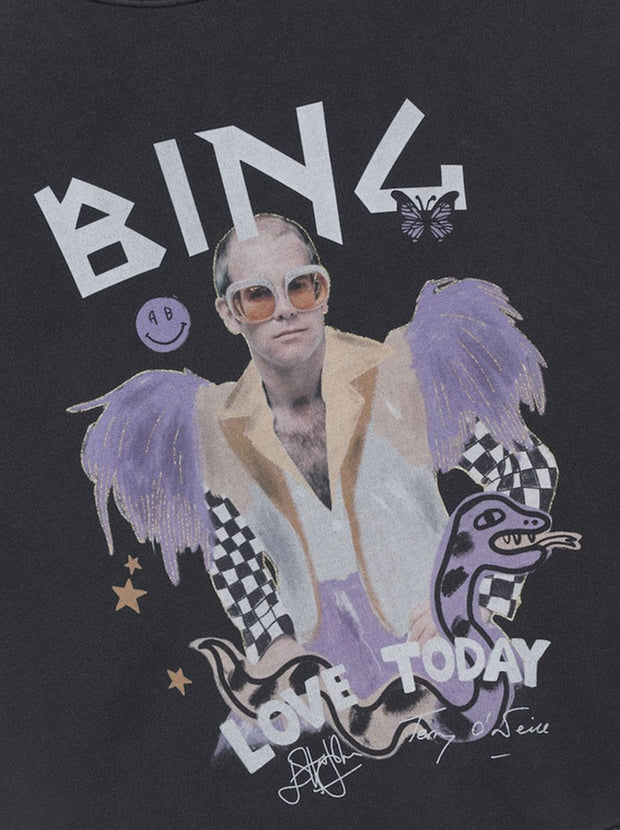 Harvey Crew Elton John - Washed Black