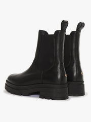 Justine Leather Boots - Black