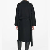 Dylan Wool-Blend Coat - Black