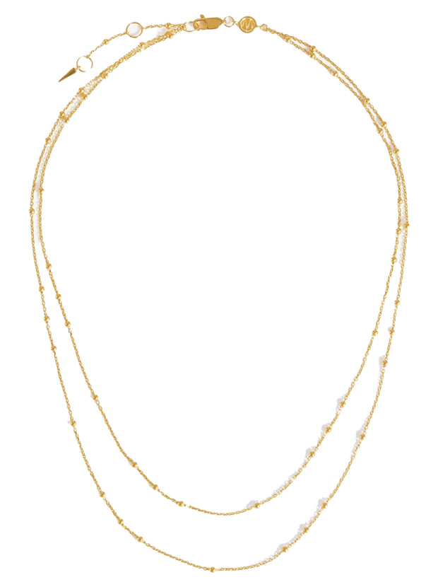 Double Chain Necklace - Gold