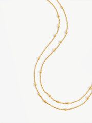 Double Chain Necklace - Gold