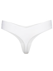 Classic Solid Thong - White