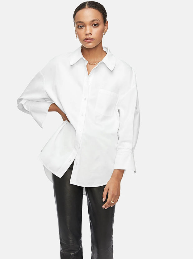 Mika Oversized Cotton Shirt - White