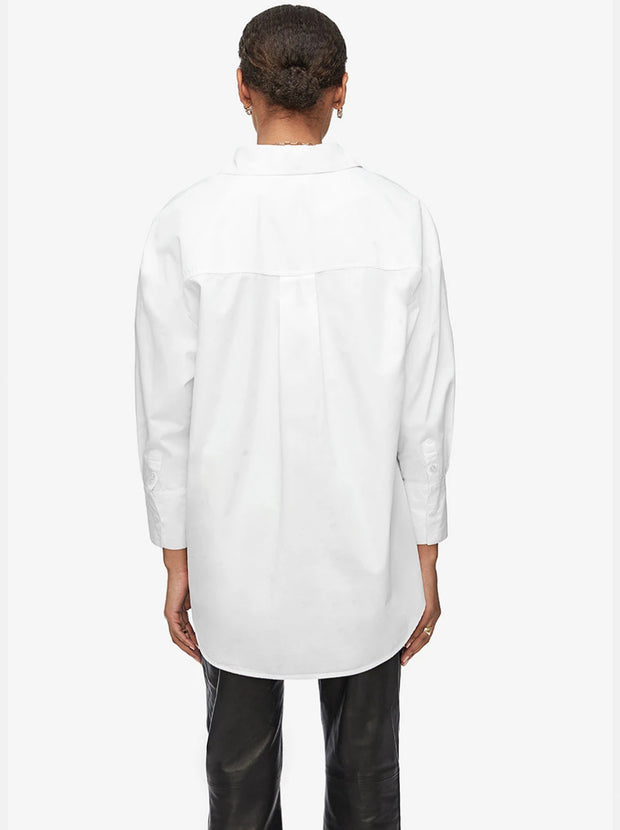 Mika Oversized Cotton Shirt - White