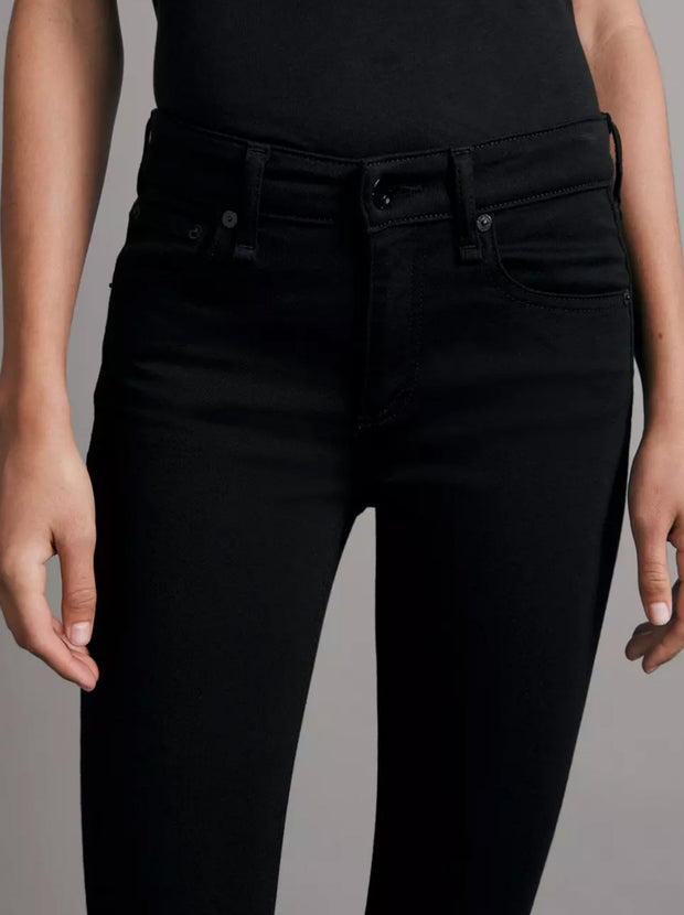 Cate Mid-Rise Ankle Skinny - Black