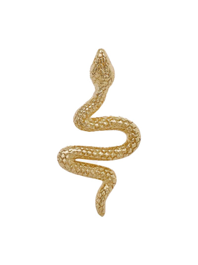 Mini Snake Stud - Yellow Gold