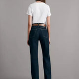 The Slub Vee Neck Tee - Bright White