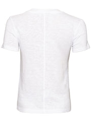 Sonoma Fitted Cotton T-Shirt - White