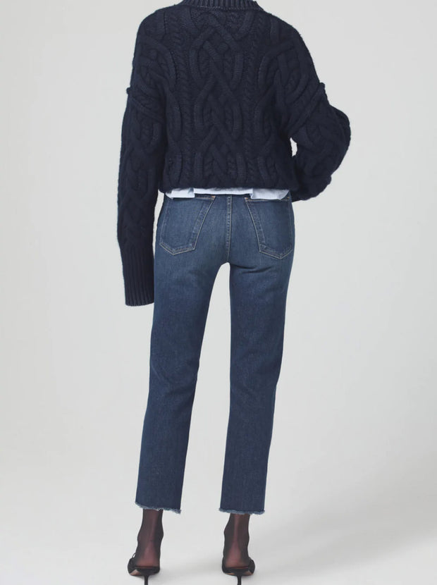 Daphne Crop High-Rise Straight Leg - Trinket