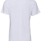 The Slub Vee Neck Tee - Bright White
