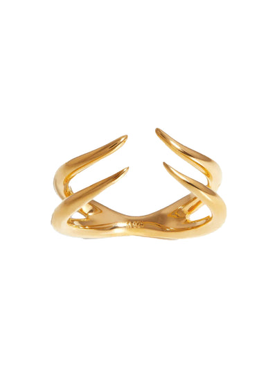 Double Claw Open Ring - Gold