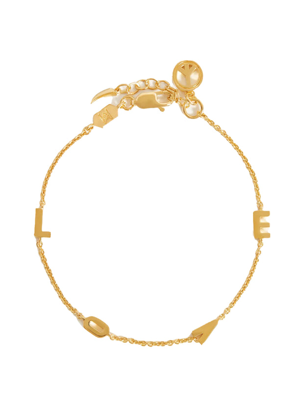 Love Charm Bracelet - Gold