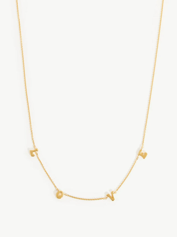 Share The Love Charm Necklace - Gold