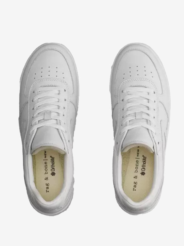 Retro Court Sneaker - White