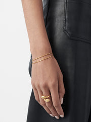Savi Vintage Link Double Chain Bracelet - Gold